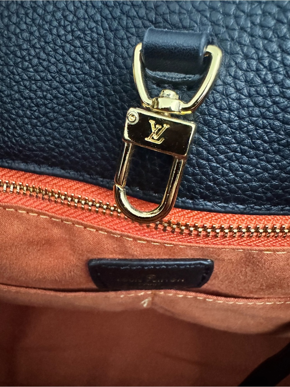 Louis Vuitton Black Embossed Monogram Tote - Picture 7 of 7